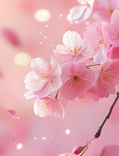 Pink Sakura Petals